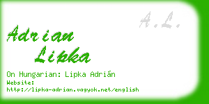 adrian lipka business card